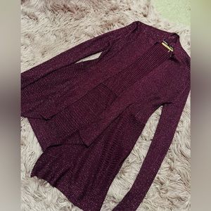 Purple glittery belldini cardigan
